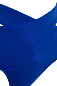 TRENDYOLMİLLA Saks Blue Cut Out Detailed hipster High Waist Bikini Bottom - Image 6