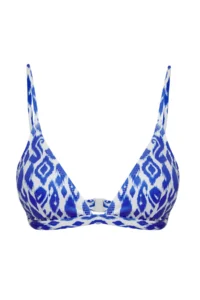 TRENDYOLMİLLA Ethnic Patterned Triangle Covered Bikini Top - Image 5