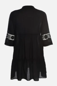 TRENDYOLMİLLA Black Weaving Lace 100% Cotton Beach Mini Dress - Image 12