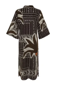 TRENDYOLMİLLA Tropical Patterned Maxi Weaving 100% Cotton Tasseled Beach Kimono&Kaftan - Image 8