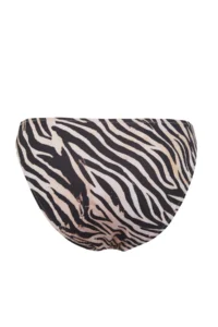 TRENDYOLMİLLA Zebra Patterned V Cut Regular Regular Waist Bikini Bottom - Image 6