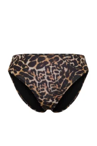TRENDYOLMİLLA Leopard Patterned Regular Regular Waist Bikini Bottom - Image 5