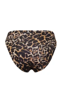 TRENDYOLMİLLA Leopard Patterned Regular Regular Waist Bikini Bottom - Image 7
