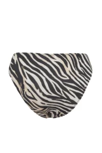 TRENDYOLMİLLA Zebra Patterned Regular Regular Waist Bikini Bottom - Image 6