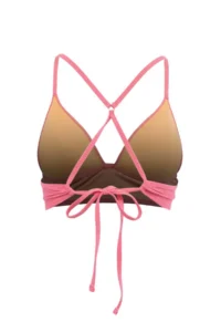 TRENDYOLMİLLA Pink textured Triangle Push Up Bikini Top - Image 5