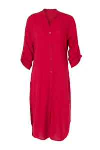 TRENDYOLMİLLA Cherry Weaving Midi Slit Detailed Beach Dress - Image 4