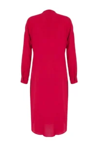 TRENDYOLMİLLA Cherry Weaving Midi Slit Detailed Beach Dress - Image 5