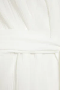 TRENDYOLMİLLA Ecru Weaving Beach Mini Belted Kimono&Kaftan - Image 7
