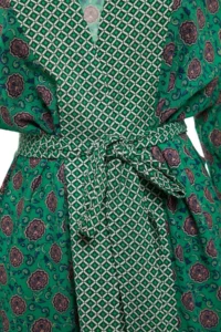 TRENDYOLMİLLA Ethnic Patterned Weaving Maxi Beach Belted Kimono&Kaftan - Image 7