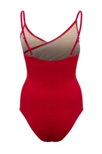 TRENDYOLMİLLA Red tied up Double breasted Yaka Covered hipster Swimsuit - Image 5