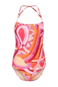 TRENDYOLMİLLA Shawl Patterned Square Neck Covered Low-cut back hipster Core Swimsuit - Image 4