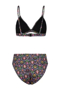 TRENDYOLMİLLA flower patterned Triangle Covered hipster High Waist Bikini Set - Image 8