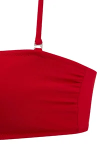 TRENDYOLMİLLA Red Strapless Covered High Waist hipster Basic Bikini Set - Image 7