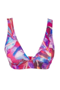 TRENDYOLMİLLA Floral Patterned Triangle Covered Bikini Top - Image 6