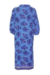 TRENDYOLMİLLA Su Six Patterned Weaving slit 100% Cotton Beach Midi Dress - Image 7