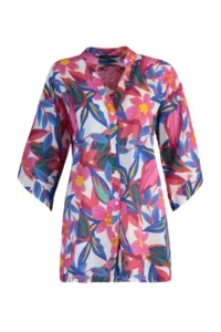 TRENDYOLMİLLA flower patterned Weaving 100% Cotton Beach Mini Dress - Image 6