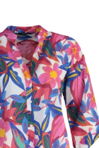 TRENDYOLMİLLA flower patterned Weaving 100% Cotton Beach Mini Dress - Image 7
