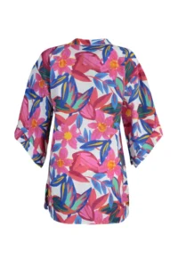 TRENDYOLMİLLA flower patterned Weaving 100% Cotton Beach Mini Dress - Image 8