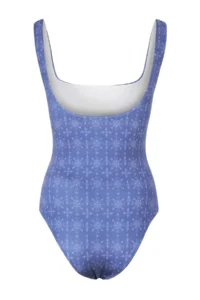 TRENDYOLMİLLA Tropical Patterned Square Neck Covered Regular Basic Swimsuit - Image 5