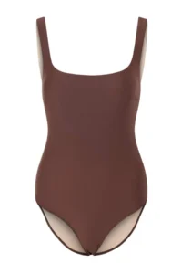 TRENDYOLMİLLA Brown Covered Regular Basic Chlora&Water Resistant LONG Lasting LYCRA® XTRA LIFE Mayo - Image 5