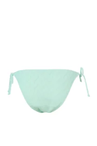 TRENDYOLMİLLA Turquoise tied up textured Regular Bikini Bottom - Image 5