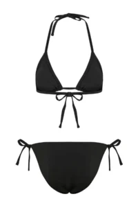 TRENDYOLMİLLA Black Triangle Covered Regular Waist Regular Basic Bikini Set - Image 5