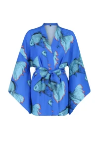 TRENDYOLMİLLA Su Six Patterned Weaving Beach Mini Belted Kimono&Kaftan - Image 7