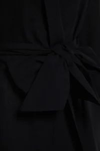 TRENDYOLMİLLA Black Weaving Beach Mini Belted Kimono&Kaftan - Image 8