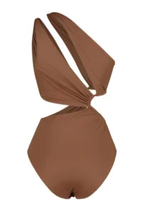 TRENDYOLMİLLA Brown tunnelled One Shoulder Covered Regular Mayokini - Image 8