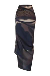 TRENDYOLMİLLA Abstract Patterned Weaving Maxi Beach Pareo - Image 7