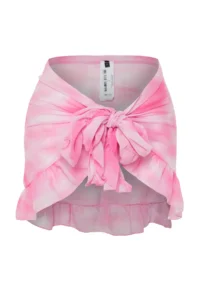 TRENDYOLMİLLA Batik Patterned Weaving Frilly Beach Mini Pareo - Image 7