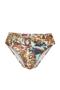 TRENDYOLMİLLA Abstract Patterned Knotted Regular High Waist Bikini Bottom - Image 5