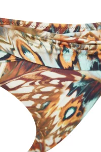 TRENDYOLMİLLA Abstract Patterned Knotted Regular High Waist Bikini Bottom - Image 6