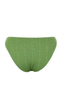 TRENDYOLMİLLA Green textured Regular Bikini Bottom - Image 8