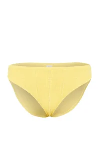 TRENDYOLMİLLA Yellow textured Regular Bikini Bottom - Image 4