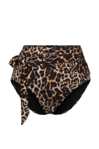 TRENDYOLMİLLA Leopard Patterned tied up hipster High Waist Bikini Bottom - Image 5