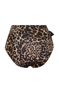TRENDYOLMİLLA Leopard Patterned tied up hipster High Waist Bikini Bottom - Image 7