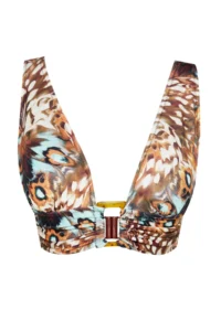TRENDYOLMİLLA Abstract Patterned with accessories Triangle Covered Bikini Top - Image 5