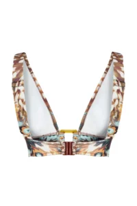 TRENDYOLMİLLA Abstract Patterned with accessories Triangle Covered Bikini Top - Image 7