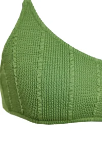 TRENDYOLMİLLA Green textured bralette Covered Bikini Top - Image 7