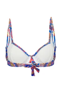 TRENDYOLMİLLA flower patterned balconette Covered Bikini Top - Image 5