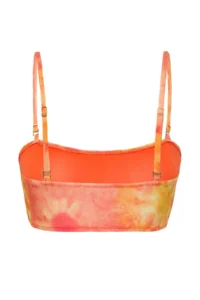 TRENDYOLMİLLA Batik Patterned Strapless Covered Bikini Top - Image 6