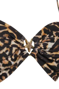 TRENDYOLMİLLA Leopard Patterned Strapless Covered Casting with accessories Bikini Top - Image 6