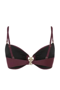 TRENDYOLMİLLA Plum Strapless Covered Casting Bikini Top - Image 5
