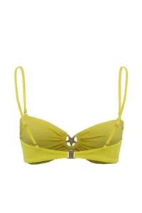 TRENDYOLMİLLA Yellow Strapless Covered Casting Bikini Top - Image 5