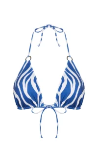 TRENDYOLMİLLA Zebra Patterned Triangle Covered with accessories Bikini Top - Image 6