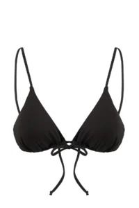 TRENDYOLMİLLA Black Triangle Covered Basic Bikini Top - Image 4