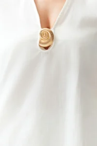 TRENDYOLMİLLA WHITE Weaving Casting with accessories Beach Mini Dress - Image 4