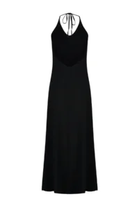 TRENDYOLMİLLA beachwear Black Weaving Low-cut back Maxi Dress - Image 7