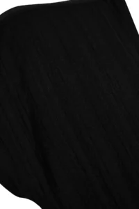 TRENDYOLMİLLA Black Mini Weaving Cut Out Detailed linen blended Beach Dress - Image 8